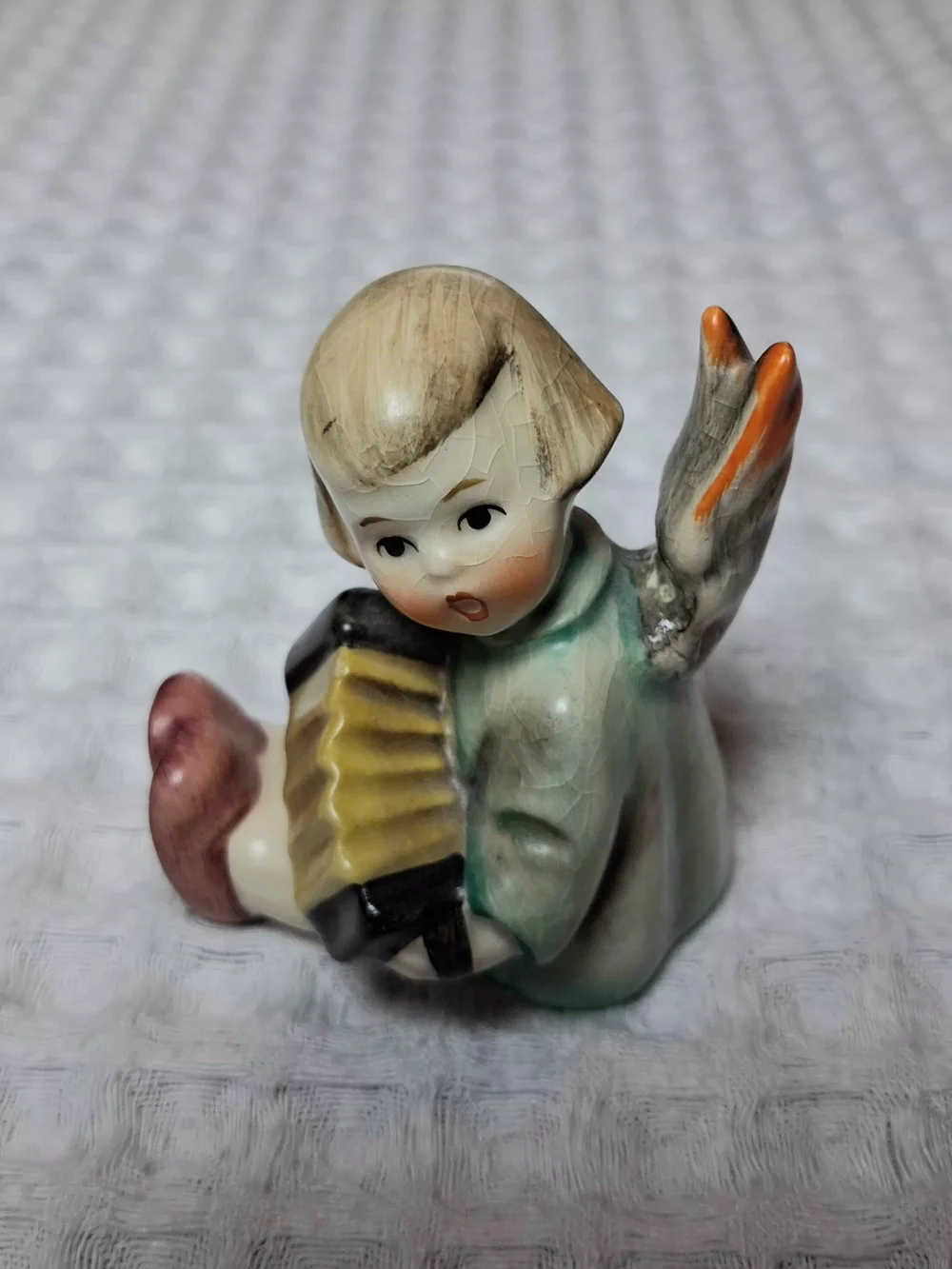 Hummel/Goebel Angel With Accordion #238/B West Germany 1967 Flawed